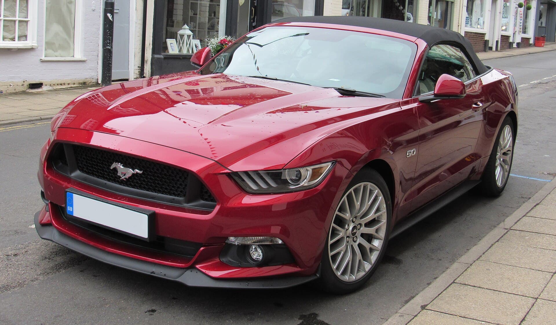 2021 Ford Mustang Convertible in Race Red — photograph 6 of 6