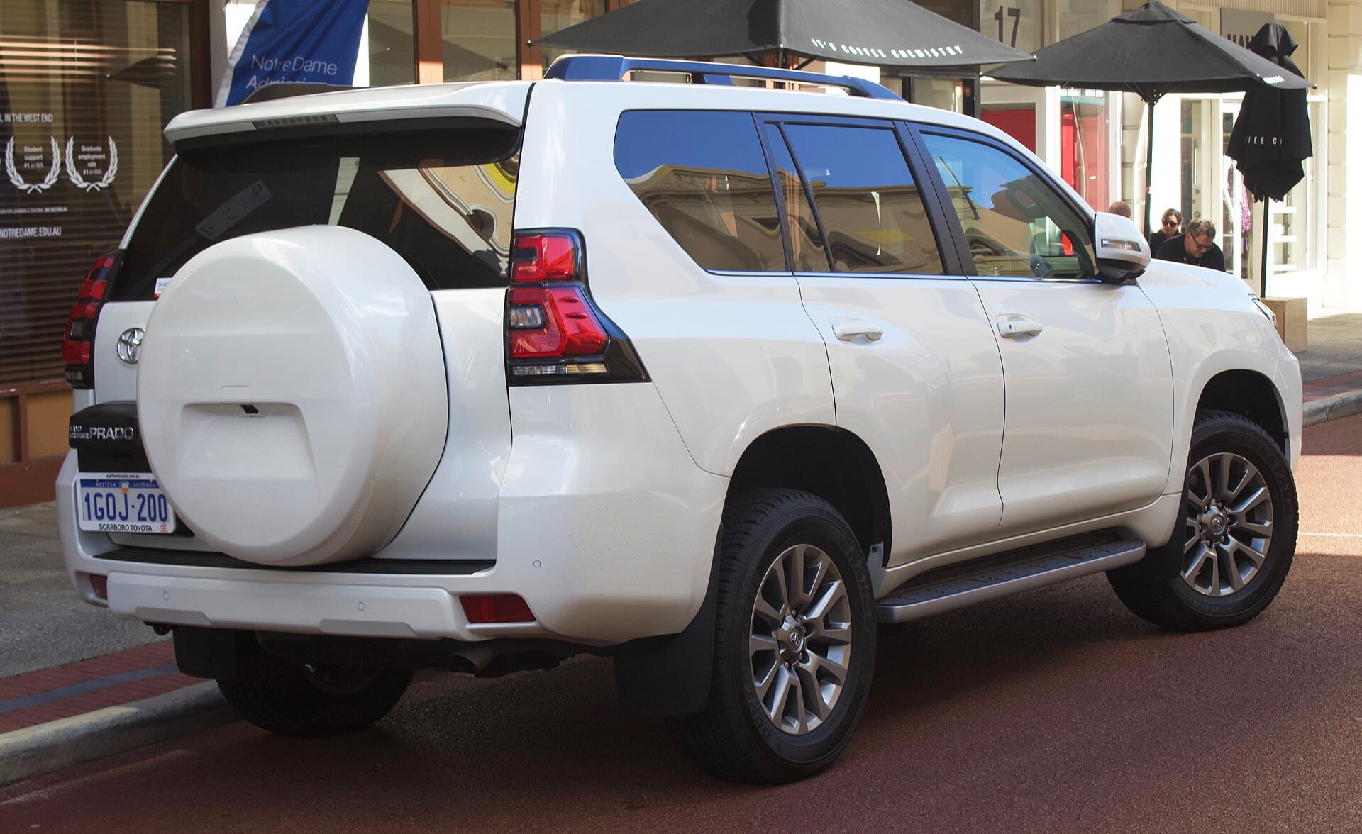 2021 Toyota Land Cruiser Prado in Pearl White — photograph 2 of 6