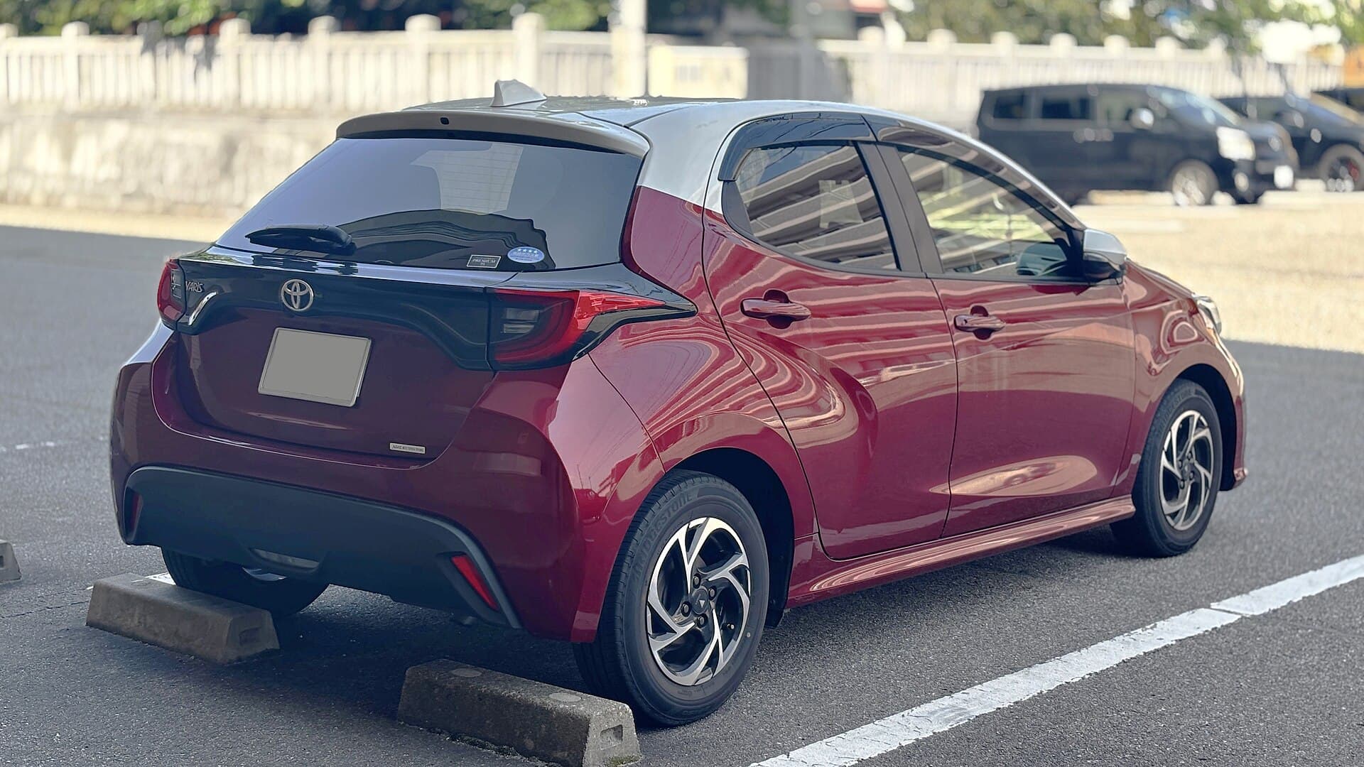 2021 Toyota Yaris in Emotional Red — photograph 2 of 6