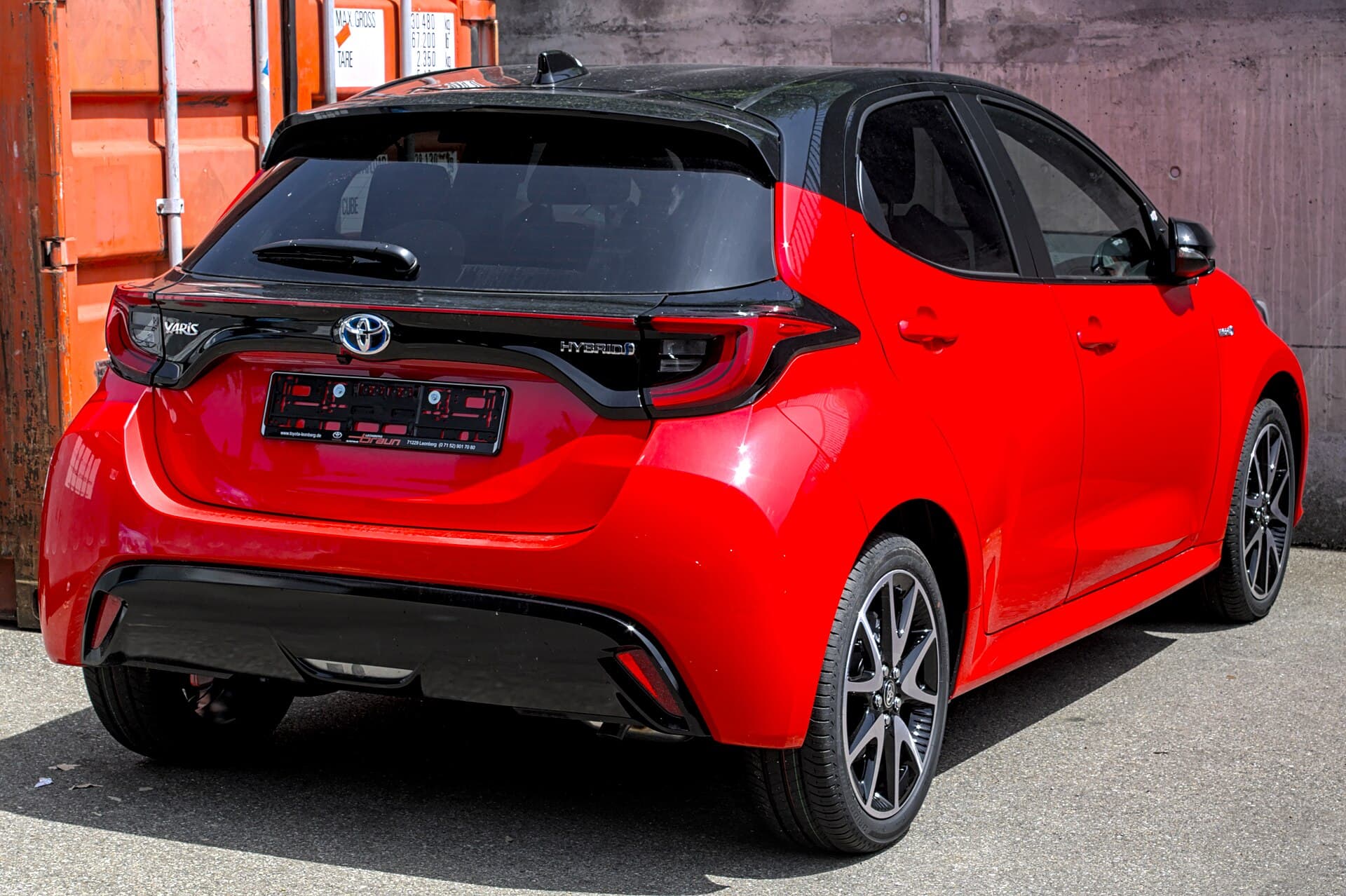 2021 Toyota Yaris in Emotional Red — photograph 6 of 6