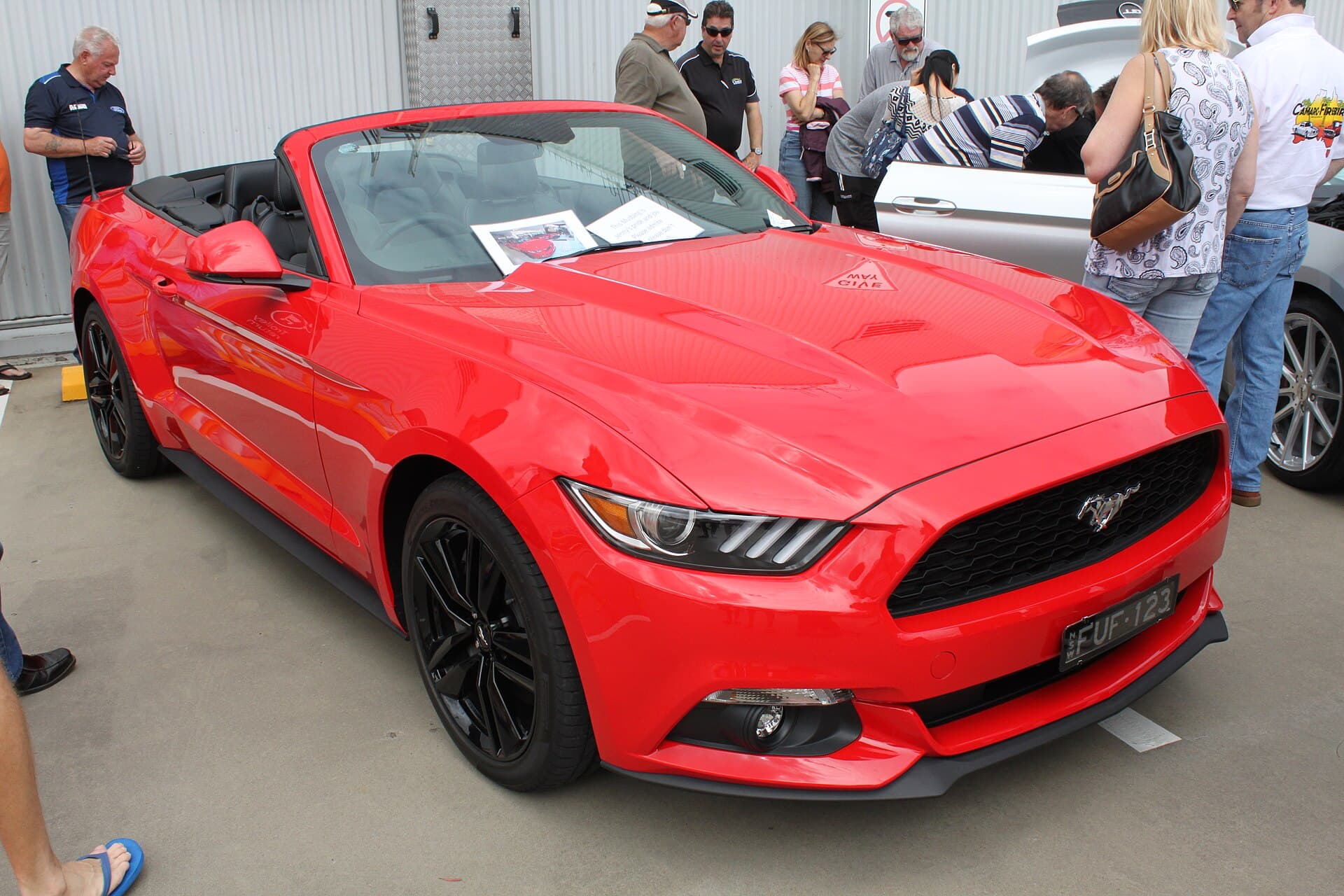 2021 Ford Mustang Convertible in Race Red