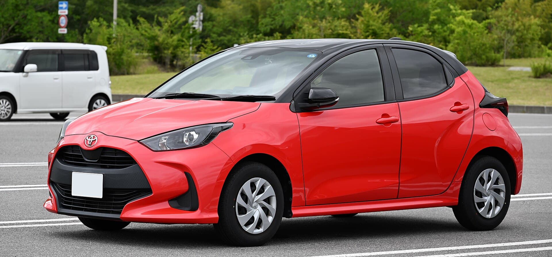 2021 Toyota Yaris in Emotional Red